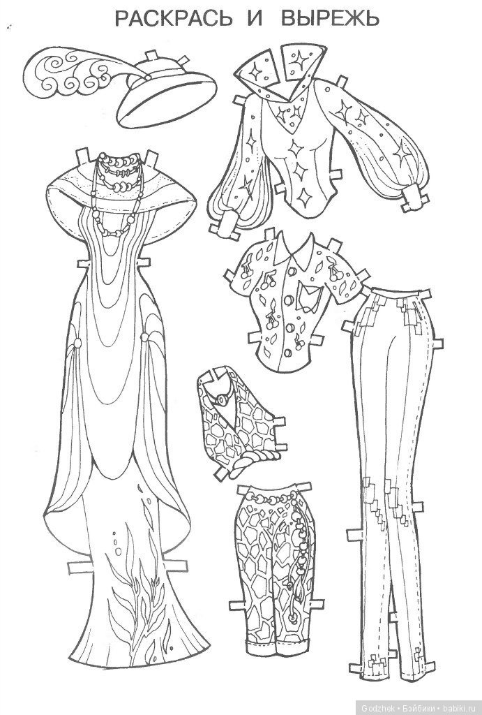 Бумажные куклы Барби — Бумажные куклы с одеждой для вырезания: шаблоны