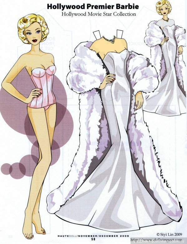 Бумажные куклы Барби — Бумажные куклы с одеждой для вырезания: шаблоны