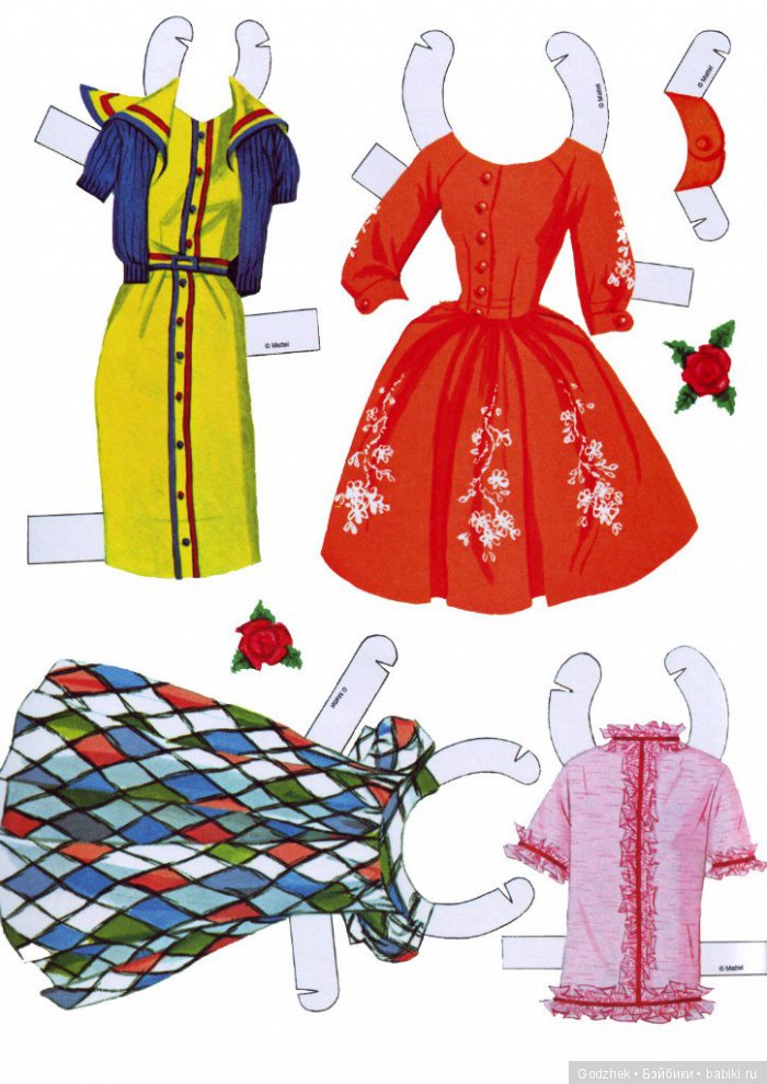 Бумажные куклы Барби — Бумажные куклы с одеждой для вырезания: шаблоны