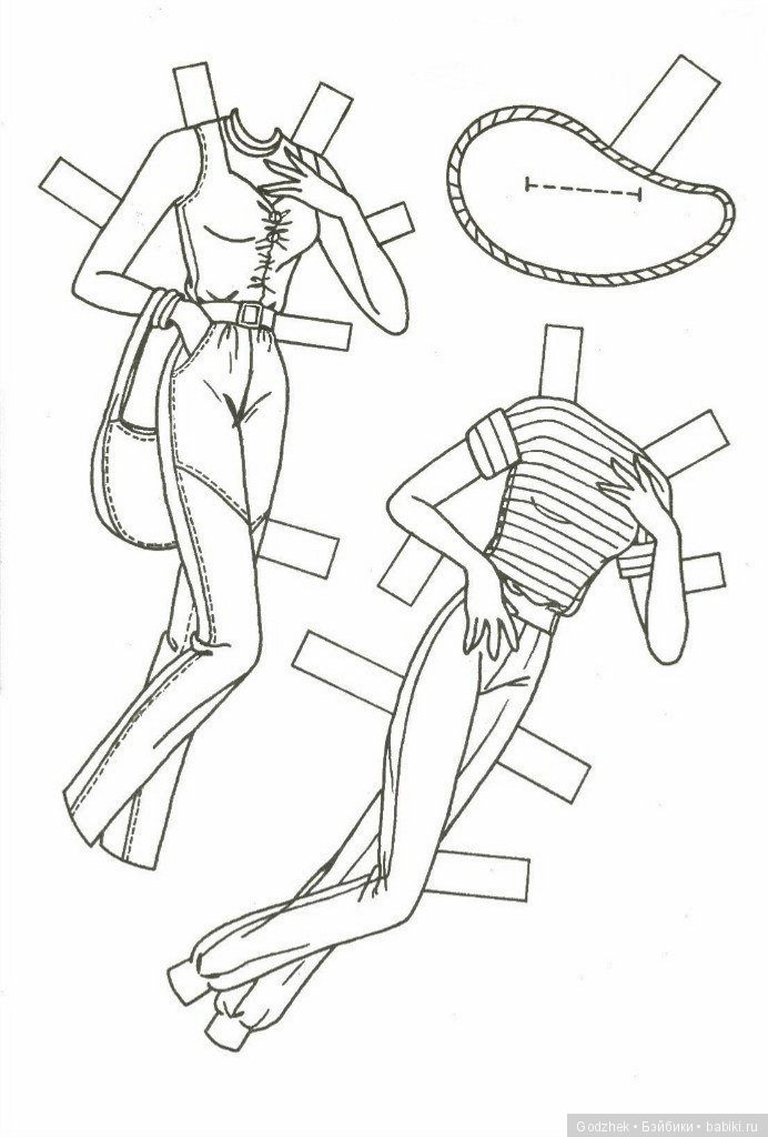 Бумажные куклы Барби — Бумажные куклы с одеждой для вырезания: шаблоны