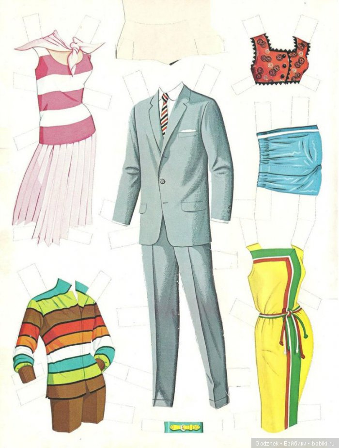 Бумажные куклы Барби — Бумажные куклы с одеждой для вырезания: шаблоны