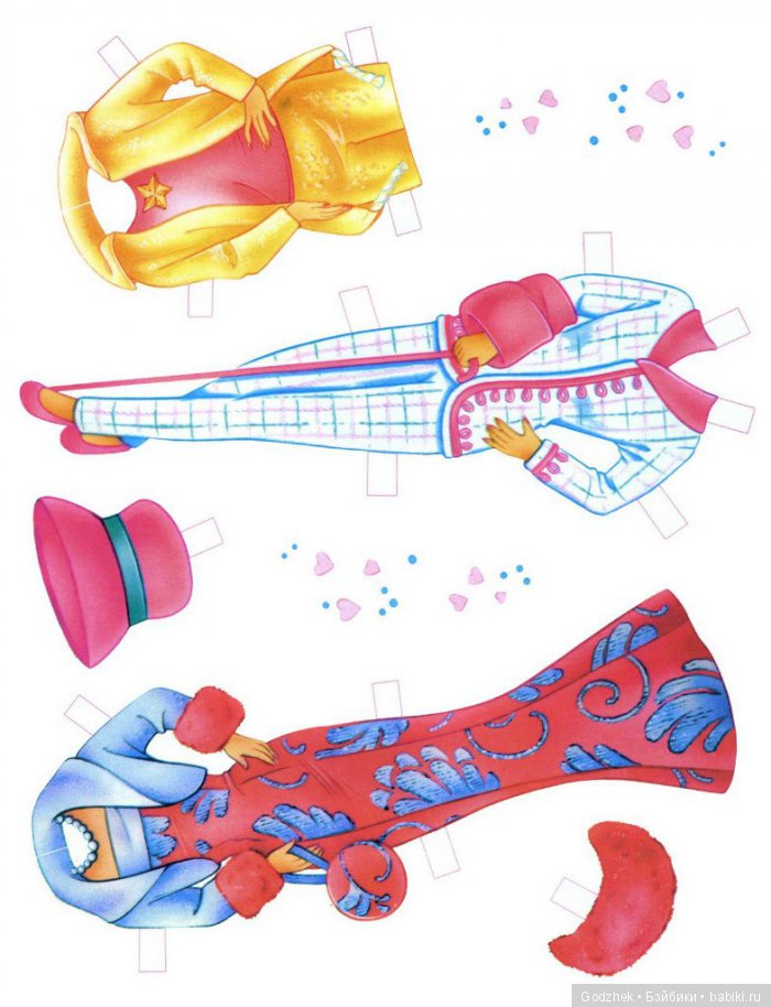 Бумажные куклы Барби — Бумажные куклы с одеждой для вырезания: шаблоны