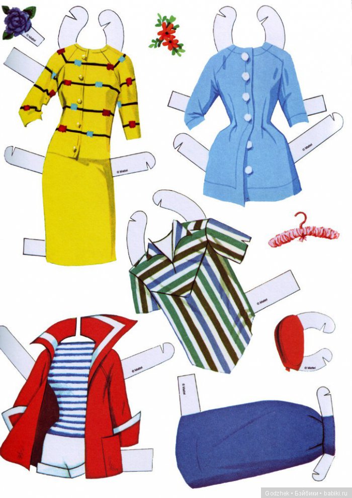 Бумажные куклы Барби — Бумажные куклы с одеждой для вырезания: шаблоны