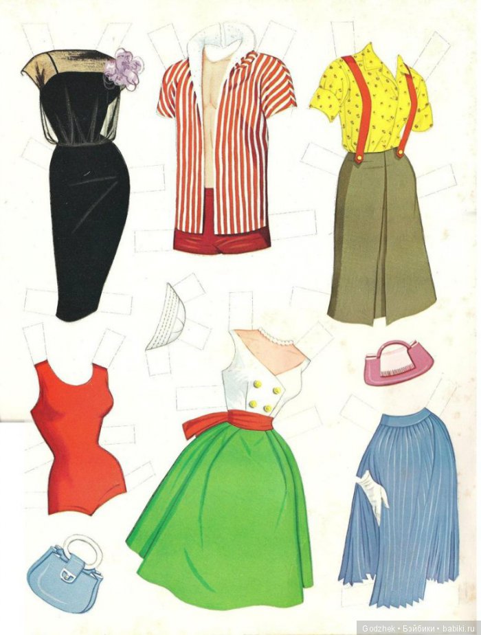 Бумажные куклы Барби — Бумажные куклы с одеждой для вырезания: шаблоны