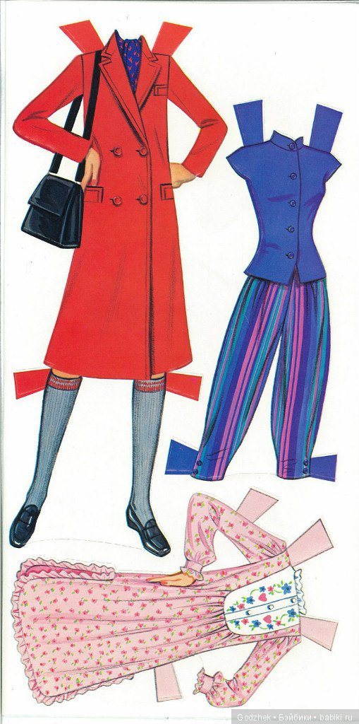 Бумажные куклы Барби — Бумажные куклы с одеждой для вырезания: шаблоны (фото 6)