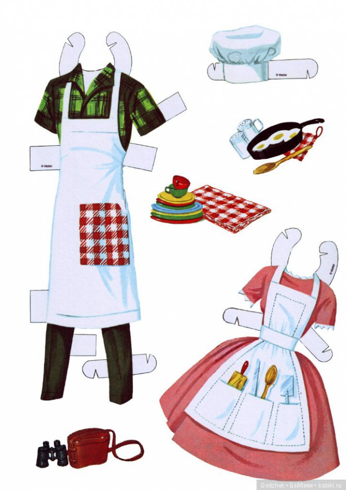 Бумажные куклы Барби — Бумажные куклы с одеждой для вырезания: шаблоны