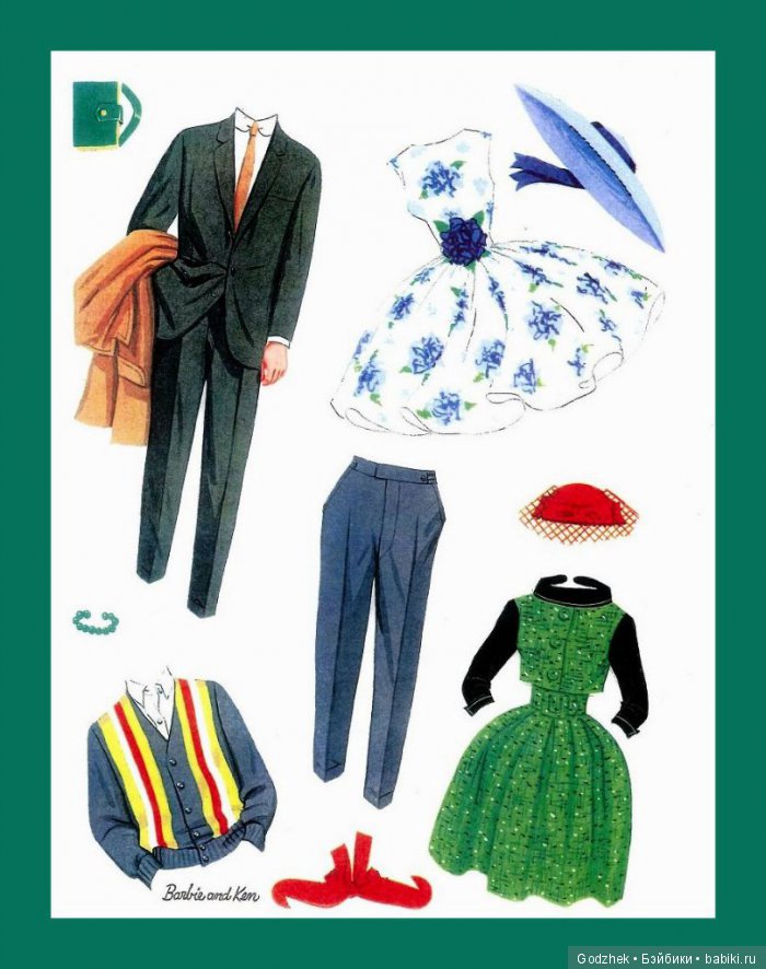 Бумажные куклы Барби — Бумажные куклы с одеждой для вырезания: шаблоны