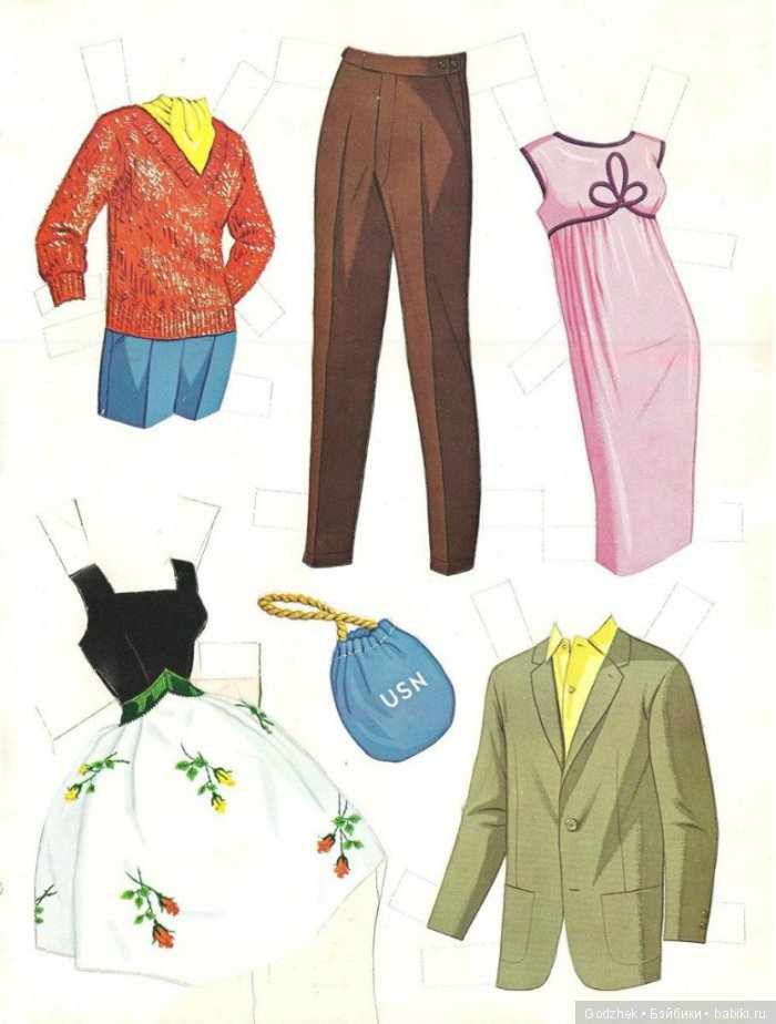 Бумажные куклы Барби — Бумажные куклы с одеждой для вырезания: шаблоны