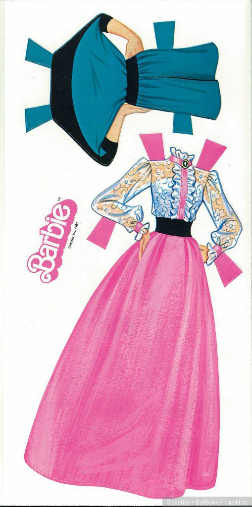 Бумажные куклы Барби — Бумажные куклы с одеждой для вырезания: шаблоны (фото 5)