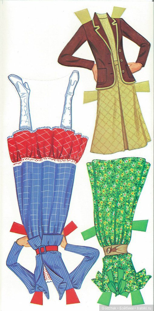 Бумажные куклы Барби — Бумажные куклы с одеждой для вырезания: шаблоны (фото 3)