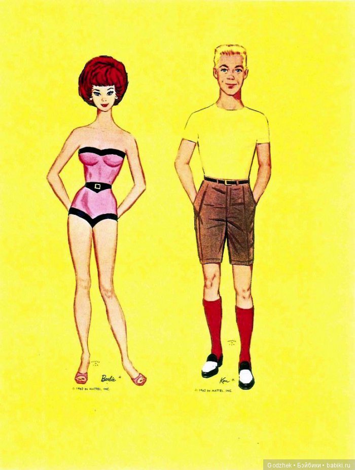 Бумажные куклы Барби — Бумажные куклы с одеждой для вырезания: шаблоны