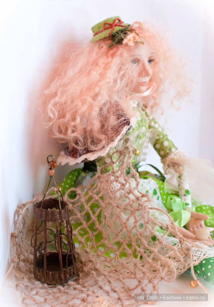 Авторская кукла Пегги Птицеловка