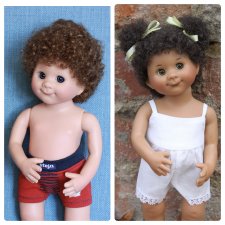 Парик 7-8, Monique Gold (Моник), подходит для мини Вихтеля (mini Wichtel)