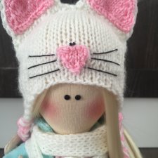 Интерьерная кукла из ткани ручной работы "Кетти"