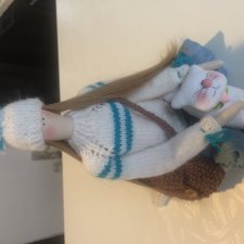 Зимняя Тильдочка. Кукла из ткани