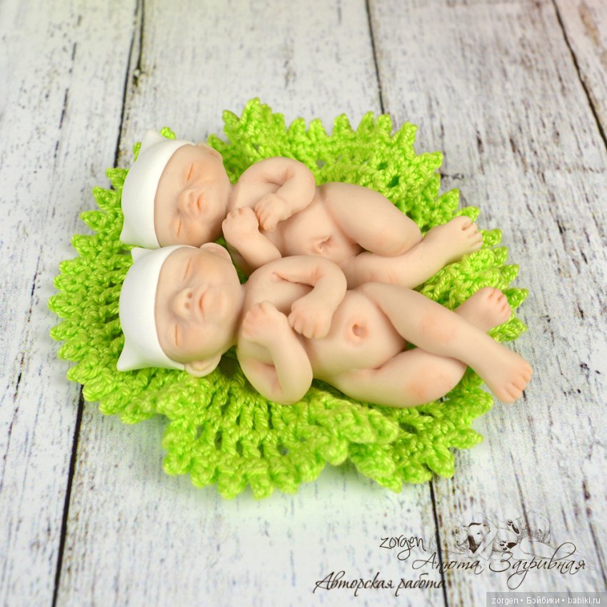 Аист прилетел — Авторские миниатюрные куклы: лепка