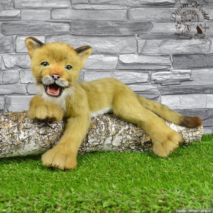 Алиска и львенок — Авторские мишки Тедди и друзья: фото (фото 8)