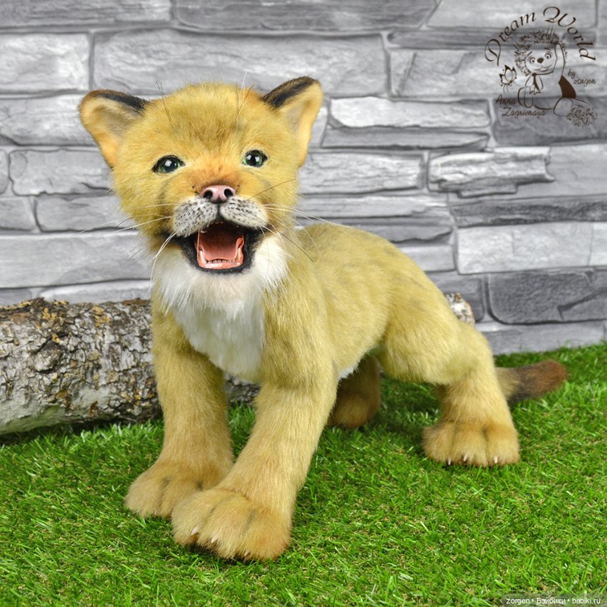 Алиска и львенок — Авторские мишки Тедди и друзья: фото (фото 7)