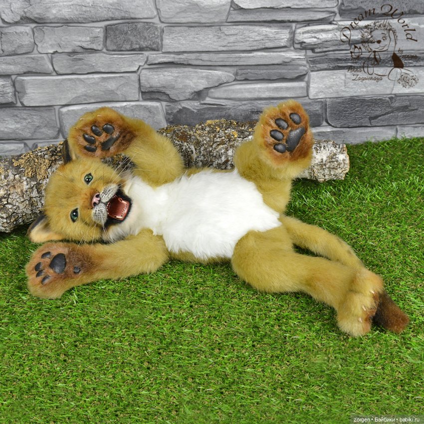 Алиска и львенок — Авторские мишки Тедди и друзья: фото (фото 9)
