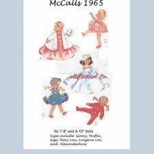 Выкройка для кукол McCalls 1965 for 7-8`` and 9-10`` dolls