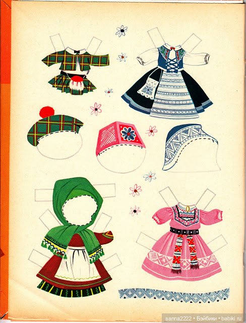 Бумажные куклы 1963г "Dools of other lands" (фото 6)