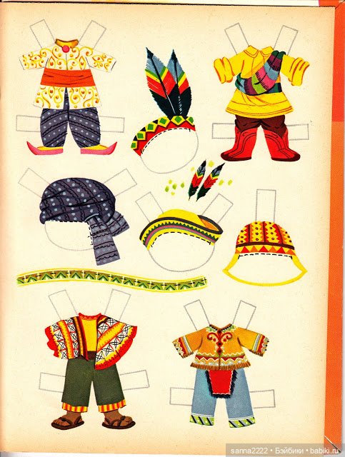 Бумажные куклы 1963г "Dools of other lands" (фото 7)
