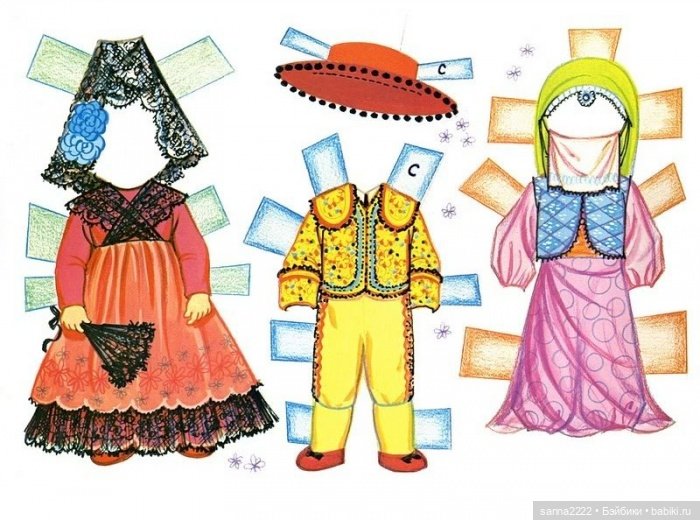 Бумажные куклы "It`s a Small World" 1966г (фото 5)