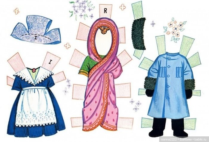 Бумажные куклы "It`s a Small World" 1966г (фото 9)