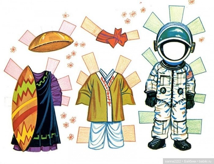 Бумажные куклы "It`s a Small World" 1966г (фото 6)