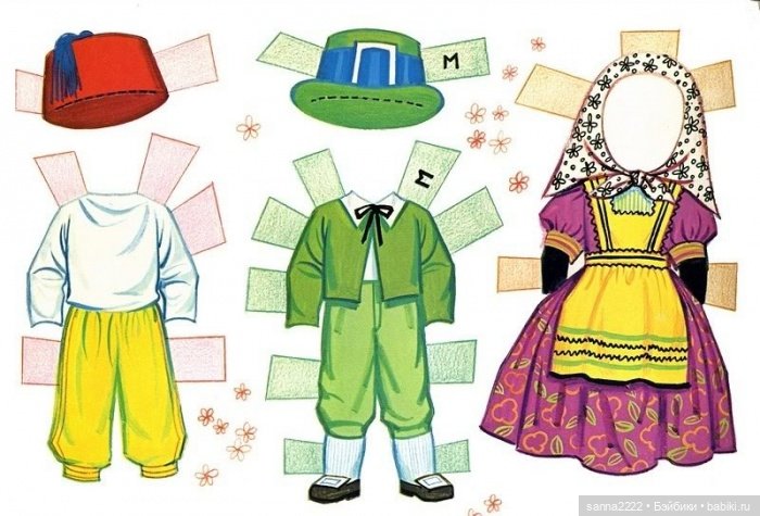 Бумажные куклы "It`s a Small World" 1966г (фото 7)