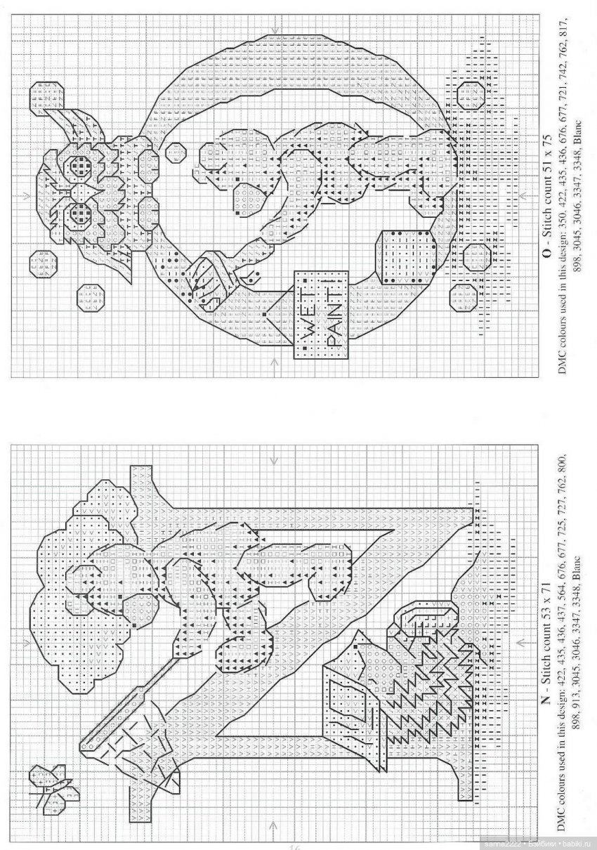 Fun with ABC. Узоры для вышивки чудесных медвежат с буквами английского алфавита