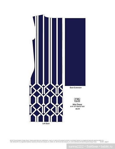 Выкройки для Барби, Тонер и подобных девочек (фото 8)