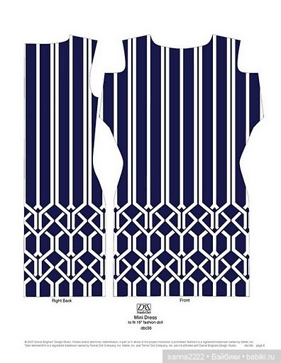 Выкройки для Барби, Тонер и подобных девочек (фото 7)