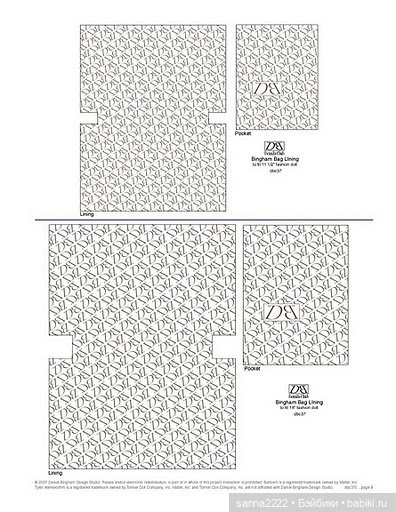 Выкройки для Барби, Тонер и подобных девочек