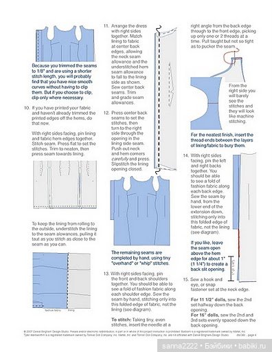 Выкройки для Барби, Тонер и подобных девочек (фото 3)