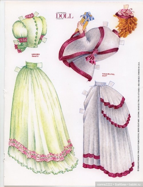 Антикварные бумажные куклы | Бэйбики Антикварные бумажные куклы