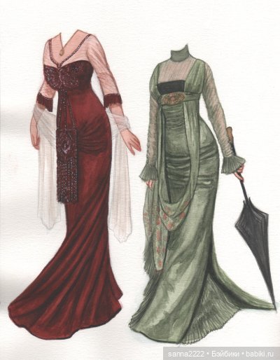 Антикварные бумажные куклы | Бэйбики Антикварные бумажные куклы