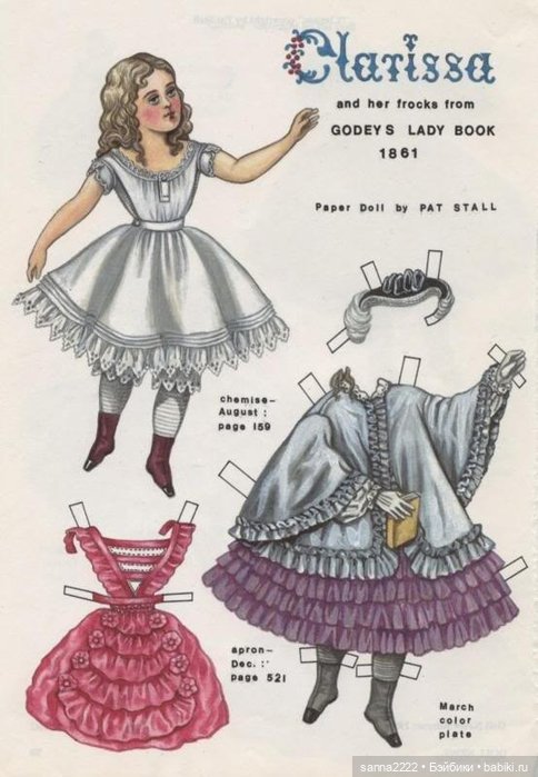 Антикварные бумажные куклы | Бэйбики Антикварные бумажные куклы