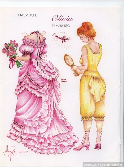 Антикварные бумажные куклы | Бэйбики Антикварные бумажные куклы