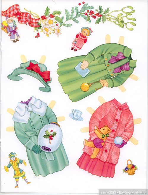 Антикварные бумажные куклы | Бэйбики Антикварные бумажные куклы (фото 2)