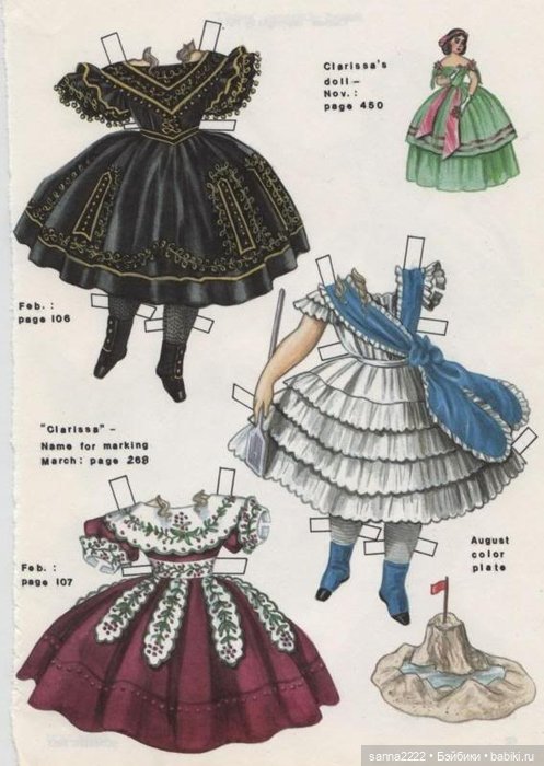 Антикварные бумажные куклы | Бэйбики Антикварные бумажные куклы