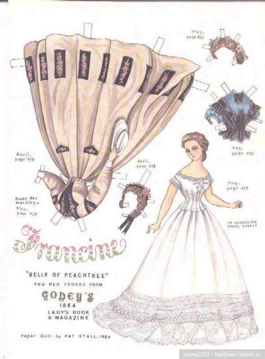 Антикварные бумажные куклы | Бэйбики Антикварные бумажные куклы