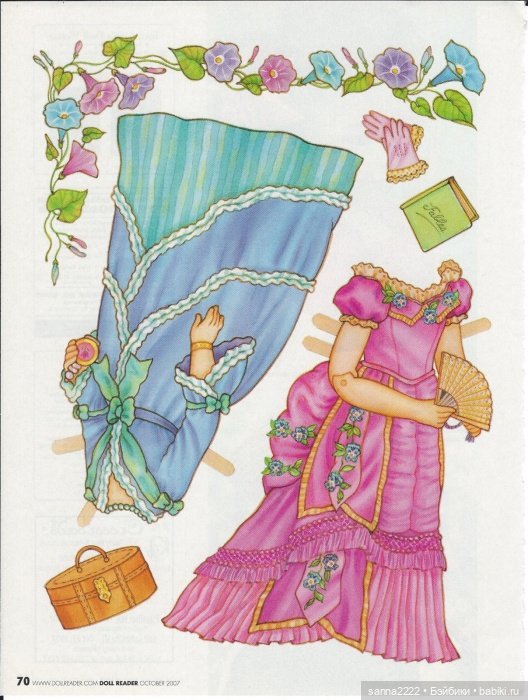 Антикварные бумажные куклы | Бэйбики Антикварные бумажные куклы (фото 10)