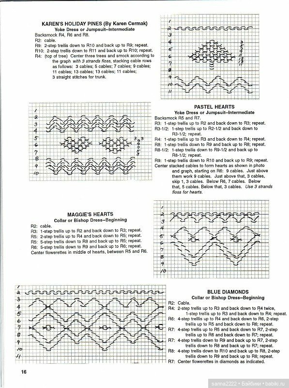 Best Smocking Designs for Dolls by Joan Hinds and Jean Becker | Бэйбики Best Smocking Designs for Dolls by Joan Hinds and Jean Becker