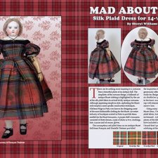 14 1/2" Huret Doll Dress Pattern / MAD ABOUT PLAID / by Sheryl Williams