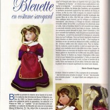 Выкройка одежды для куклы  из журнала "Ours & Poupées"