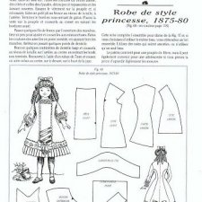 Robe de style princesse, 1875-80