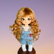 Паричок из козочки 5-6inch, для латишек( Lati Yellow) и кукол с подобным обьёмом головы. Паричок из козочки 5-6inch, для латишек( Lati Yellow) и кукол с подобным обьёмом головы.