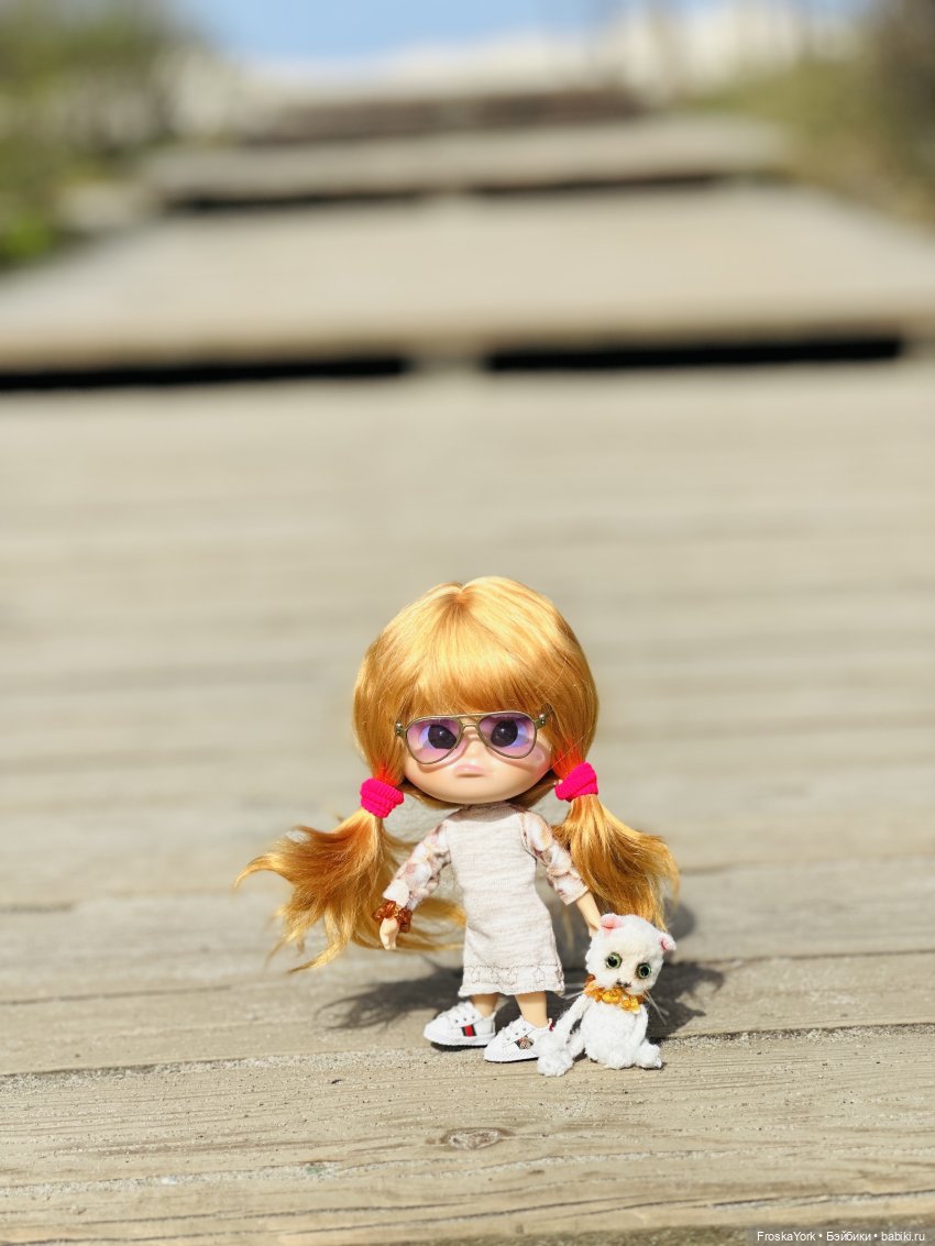 Как Пуговка кота своего выгуливала (фото 3)