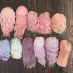 Цветные парики для кукол с размером головы 5-6